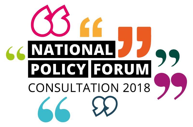 National Policy Forum Consultation 2018 Logo